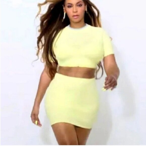 Adidas x IVY PARK Yellow and Blue Knit Crop Top sz XS - Picture 2 of 9